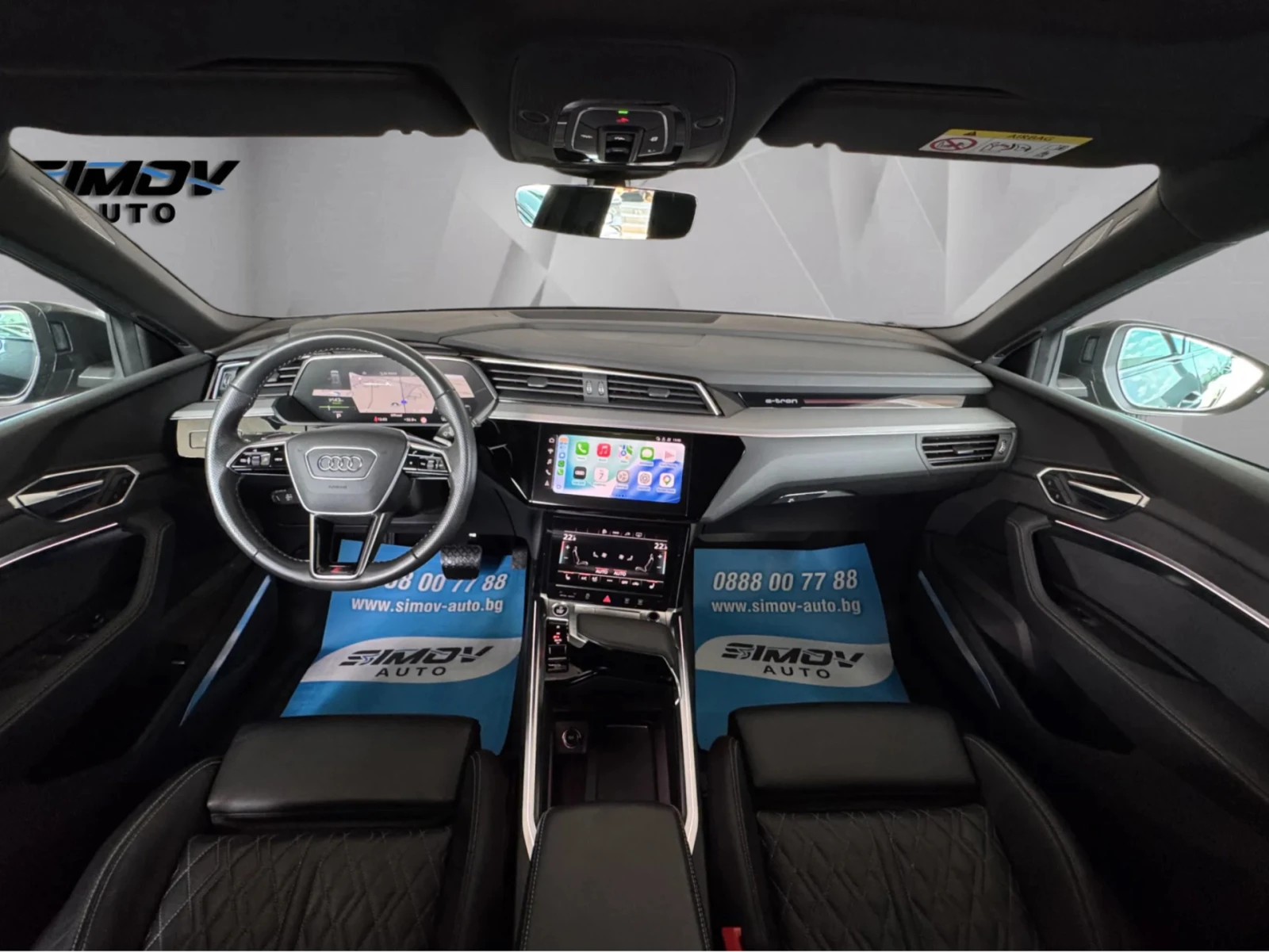 Audi E-Tron 55 S-LINE PLUS 95KWH B&O КОЖА ПОДГРЕВ ПАНОРАМА , снимка 13 - Автомобили и джипове - 55584999