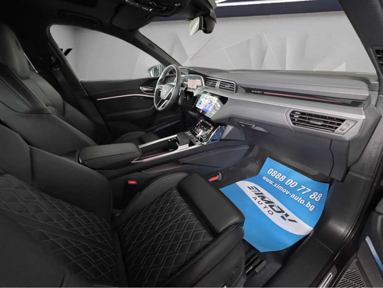 Audi E-Tron 55 S-LINE PLUS 95KWH B&O КОЖА ПОДГРЕВ ПАНОРАМА , снимка 15 - Автомобили и джипове - 55584999