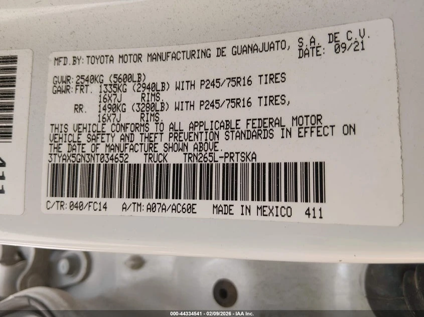 Toyota Tacoma 2.7l Sr5, снимка 9 - Автомобили и джипове - 54154066