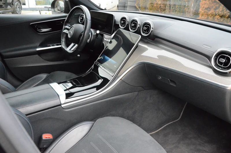 Mercedes-Benz C 220 4MATIC* AMG* NIGHT EDITION* CARBON* ТЕГЛИЧ* , снимка 13 - Автомобили и джипове - 53137070