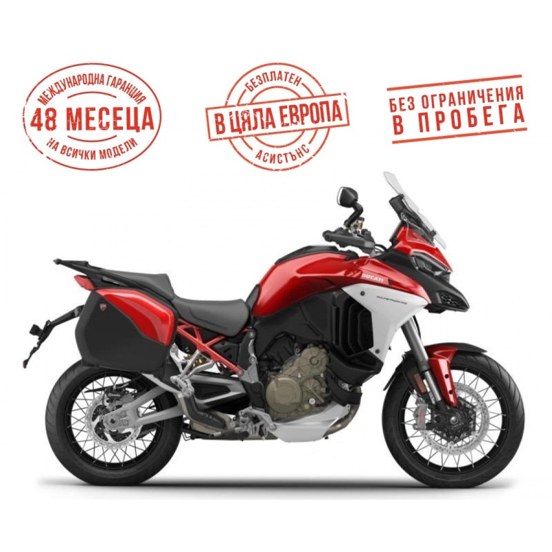 Ducati Multistrada V4 S TRAVEL & RADAR DUCATI RED + SPOKED WHEELS, снимка 1 - Мотоциклети и мототехника - 44044838