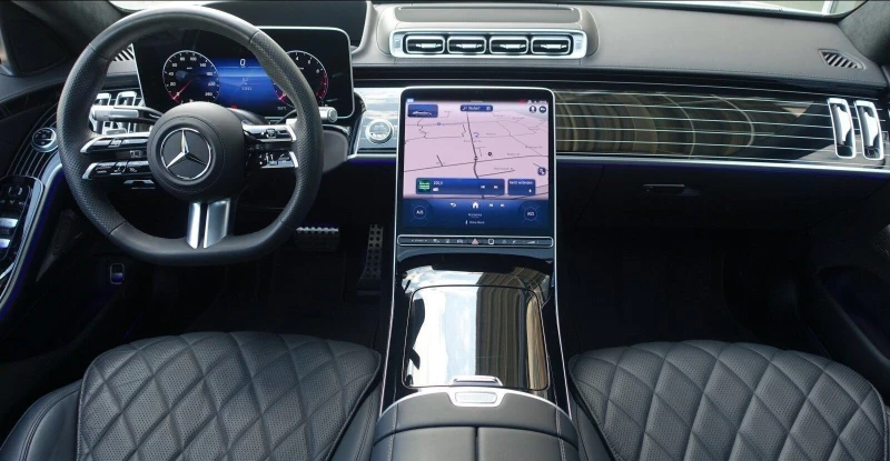 Mercedes-Benz S 580 AMG/LONG/4-MATIC/EXCLUSIV/TV/MANUFAKTUR/BURM/PANO/, снимка 10 - Автомобили и джипове - 53361372