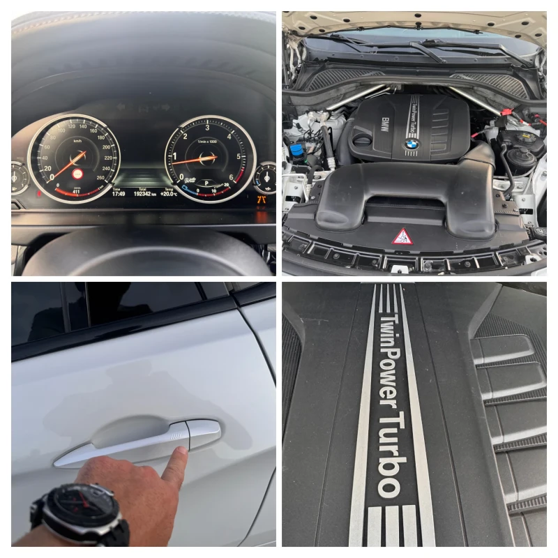 BMW X6 3.0d/M PERFORMANCE/БЯЛА ПЕРЛА/ОБСЛУЖЕНА В БМВ/НОВА, снимка 17 - Автомобили и джипове - 47513586