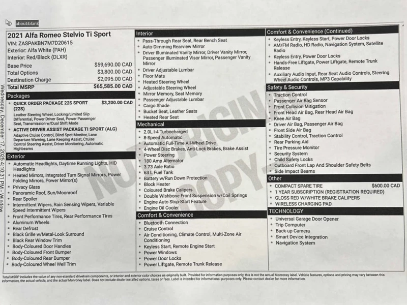 Alfa Romeo Stelvio * Ti Sport * CARFAX * БЕЗ ПЪРВОНАЧАЛНА ВНОСКА, снимка 16 - Автомобили и джипове - 53409234