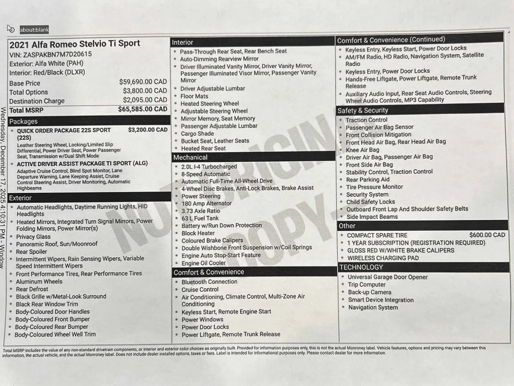 Alfa Romeo Stelvio * Ti Sport * CARFAX * ��� ������������ ������ | Mobile.bg � ����������� 16