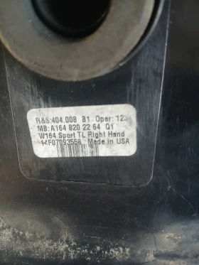 А164 820 22 64 стоп десен Mercedes МL164, снимка 4