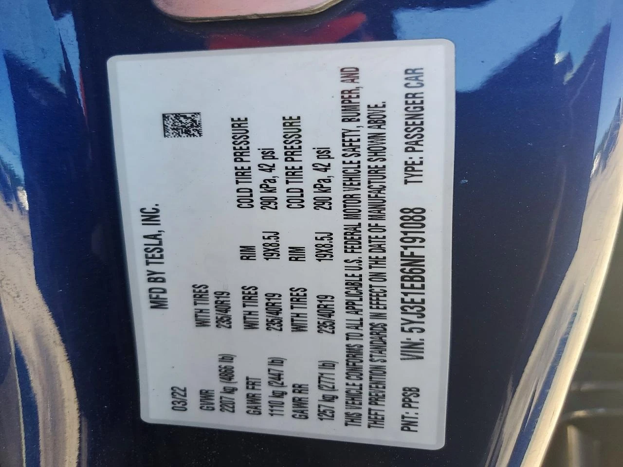 Tesla Model 3, снимка 12 - Автомобили и джипове - 55103461