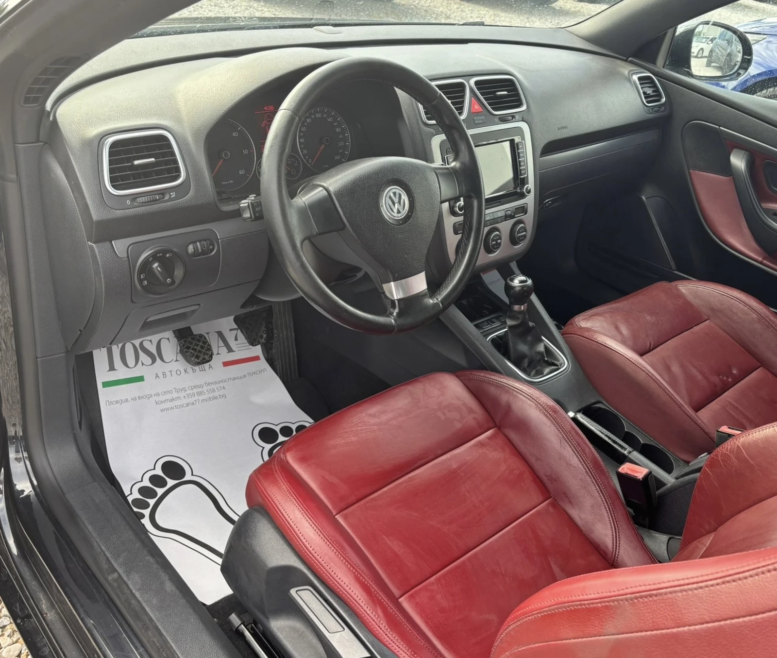 VW Eos 2.0TDI* Navi* Кожа* Подгрев* Лизинг - изображение 5
