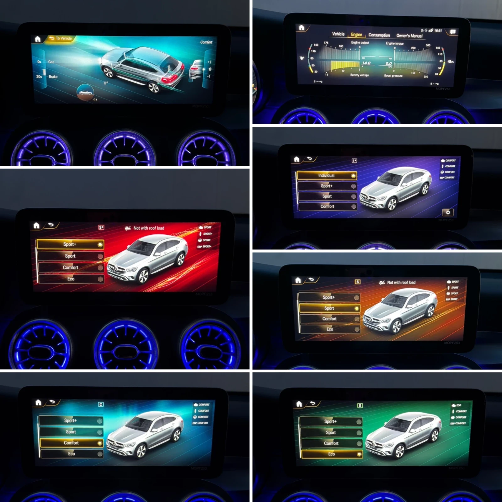 Mercedes-Benz GLC 220 COUPE/ PREMIUM AMG/ 9G/ 4MATIC/ 3xTV/ NIGHT PACK, снимка 15 - Автомобили и джипове - 53927721