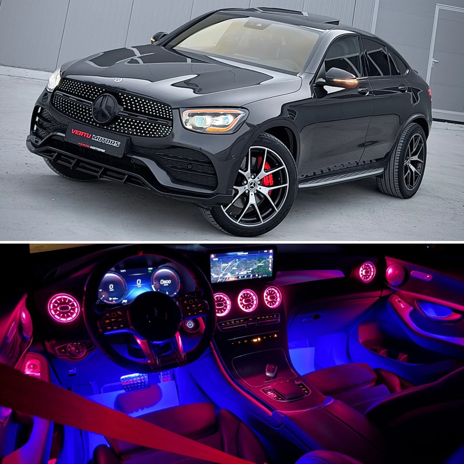 Mercedes-Benz GLC 220 COUPE/ PREMIUM AMG/ 9G/ 4MATIC/ 3xTV/ NIGHT PACK, снимка 10 - Автомобили и джипове - 53927721