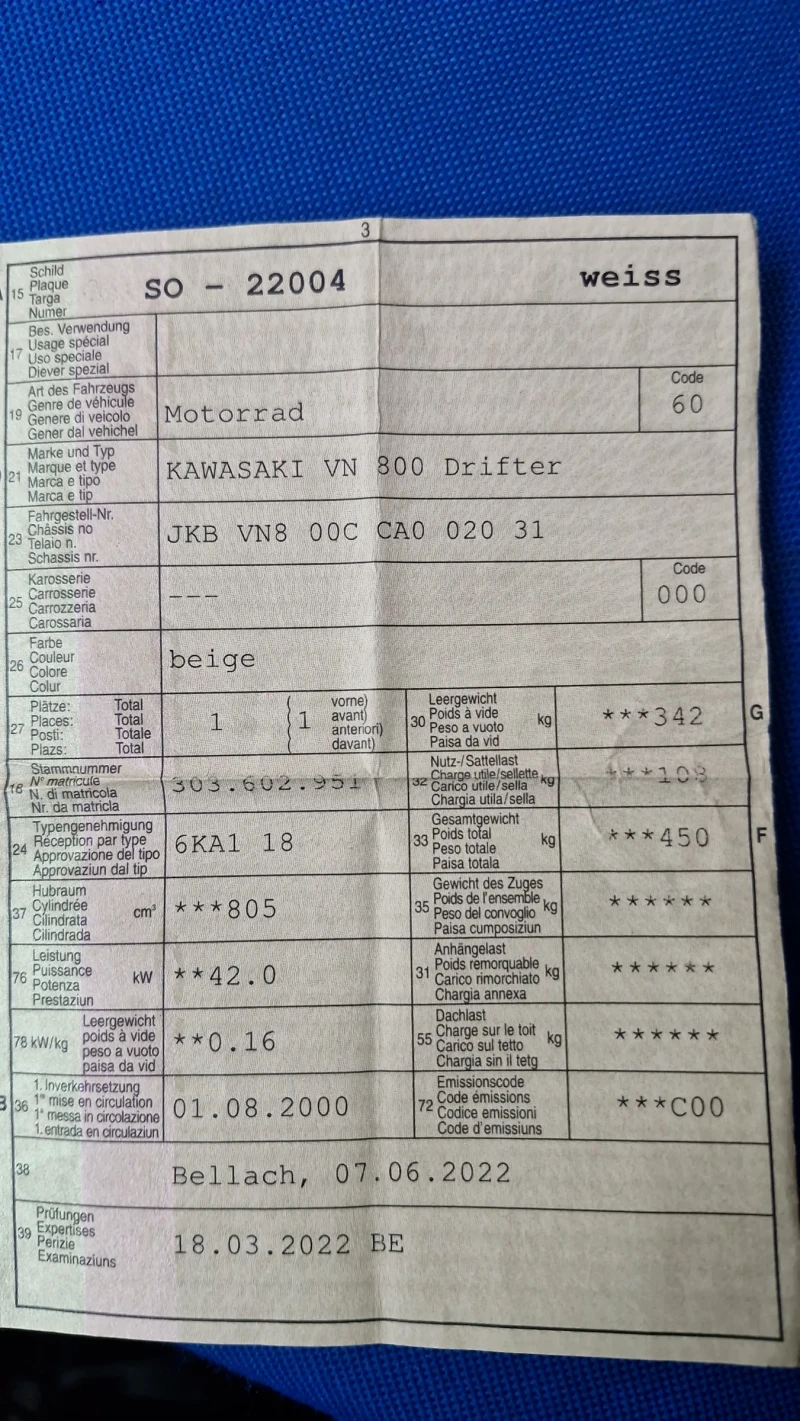Kawasaki Vn VN 800 Drifter, снимка 6 - Мотоциклети и мототехника - 52482491