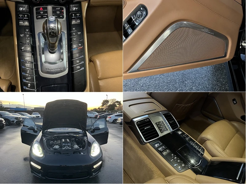 Porsche Panamera ДЪЛГА БАЗА-TURBO-FACE-DISTRONIK-VAKUM-MONITORI-FUL, снимка 17 - Автомобили и джипове - 47709991