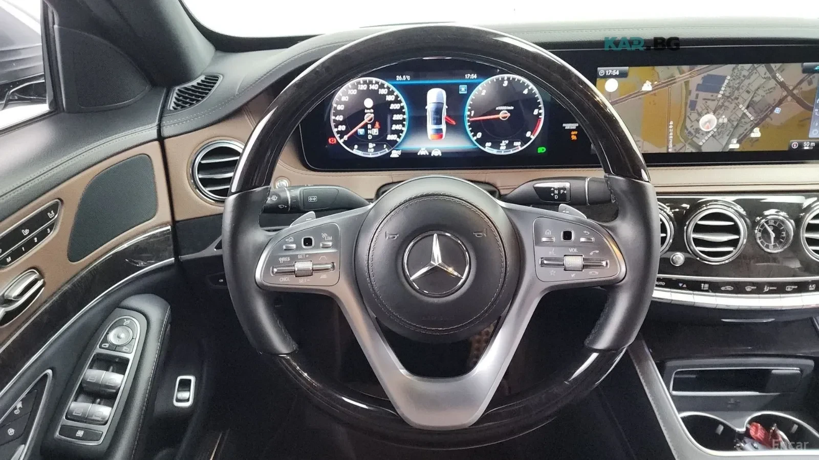 Mercedes-Benz S 350 AMG/360/HUD/КОЖА/ПАНО/ОБДУХ, снимка 5 - Автомобили и джипове - 55061532