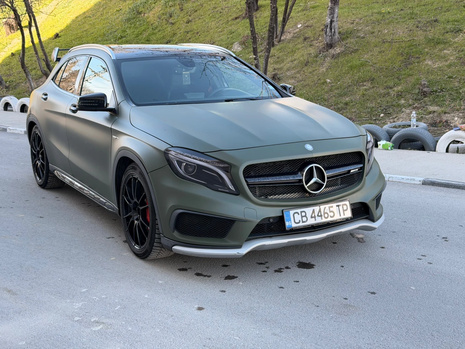 Mercedes-Benz GLA 45 AMG DownPipe/ Folio 3M Milatary Green, снимка 2 - Автомобили и джипове - 53819080