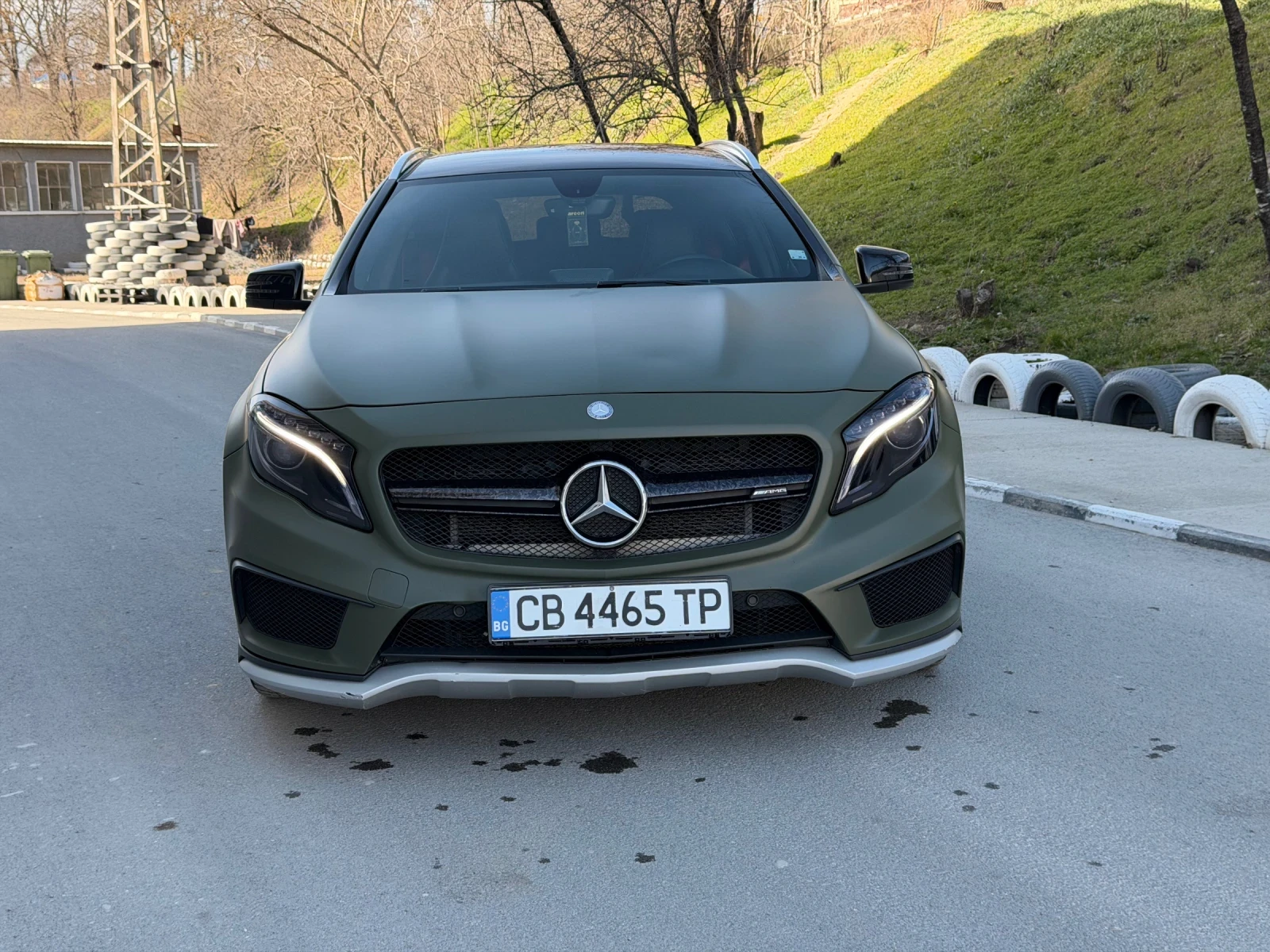 Mercedes-Benz GLA 45 AMG DownPipe/ Folio 3M Milatary Green, снимка 3 - Автомобили и джипове - 53819080