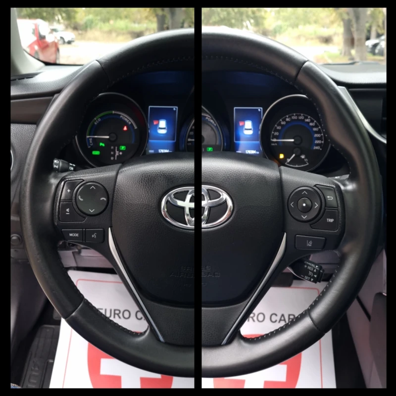 Toyota Auris 1.8 HYBRID* KEYLESS* LANE ASSIST* DISTRONIC* SWISS, снимка 11 - Автомобили и джипове - 47561083