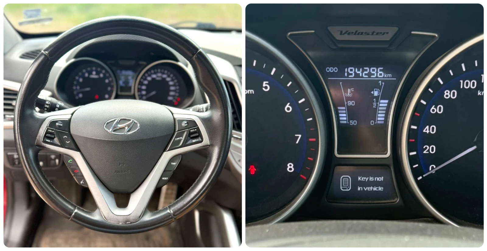 Hyundai Veloster  1.6GDi 140HP KEYLESS/NAVI/CAMERA/ШИБЕДАХ/EU5, снимка 16 - Автомобили и джипове - 55699269