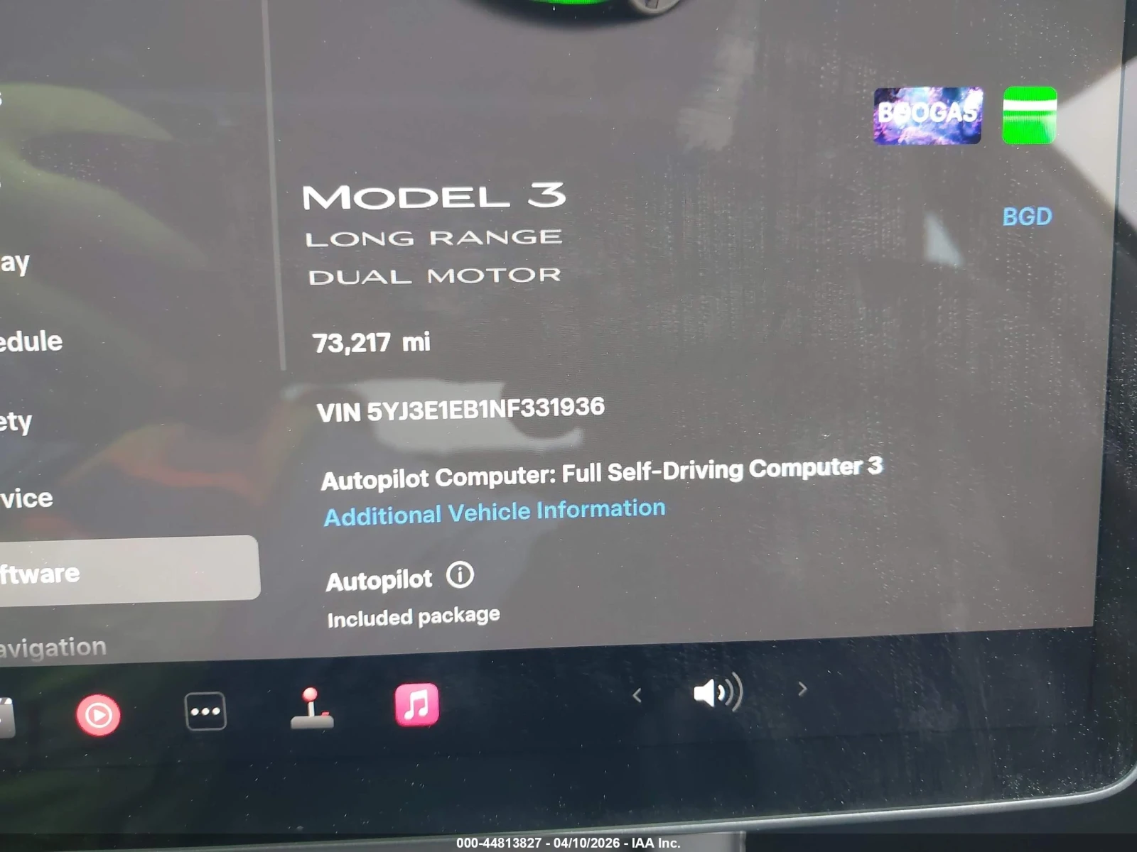 Tesla Model 3 LONG RANGE DUAL MOTOR ALL-WHEEL DRIVE, снимка 7 - Автомобили и джипове - 54311416