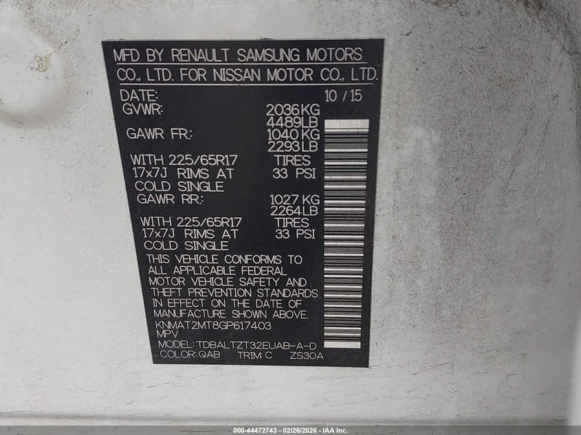 Nissan Rogue 2.5L I-4 DOHC, VVT, 170HP Front Wheel Drive, снимка 9 - Автомобили и джипове - 53891980