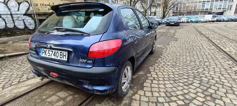 Peugeot 206 2.0 HDI 90kc, снимка 4 - Автомобили и джипове - 53464310