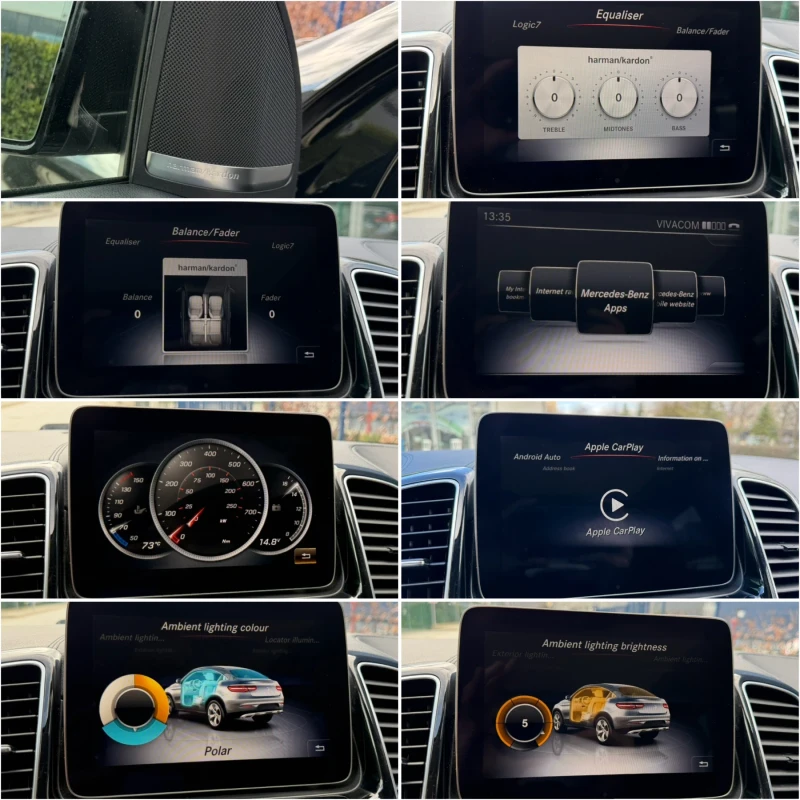 Mercedes-Benz GLE 350 COUPE AMG PREMIUM PLUS 4MATIC HARMAN  DISTRONIC, снимка 16 - Автомобили и джипове - 53527810