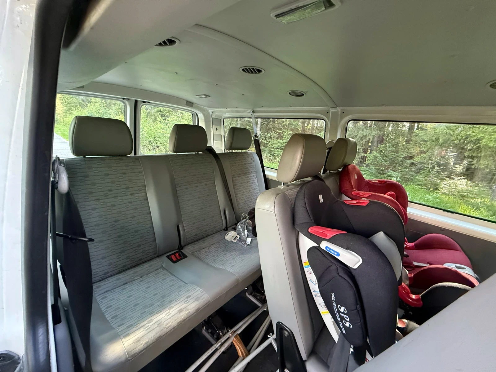 VW Transporter T5 1.9 TDI 9 местен Климатик, снимка 9 - Бусове и автобуси - 38005208