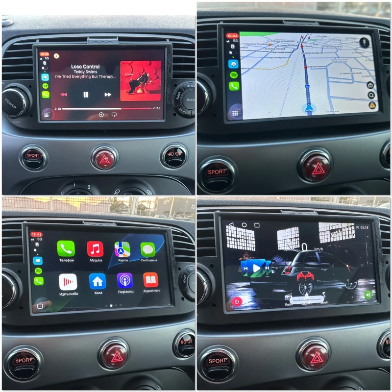 Fiat 500  6-скорости! Нави! Панорама! Кожа! Sport!!!, снимка 15 - Автомобили и джипове - 52003942