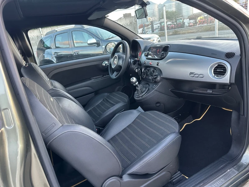 Fiat 500  6-скорости! Нави! Панорама! Кожа! Sport!!!, снимка 9 - Автомобили и джипове - 52003942