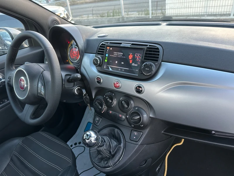 Fiat 500  6-скорости! Нави! Панорама! Кожа! Sport!!!, снимка 12 - Автомобили и джипове - 52003942