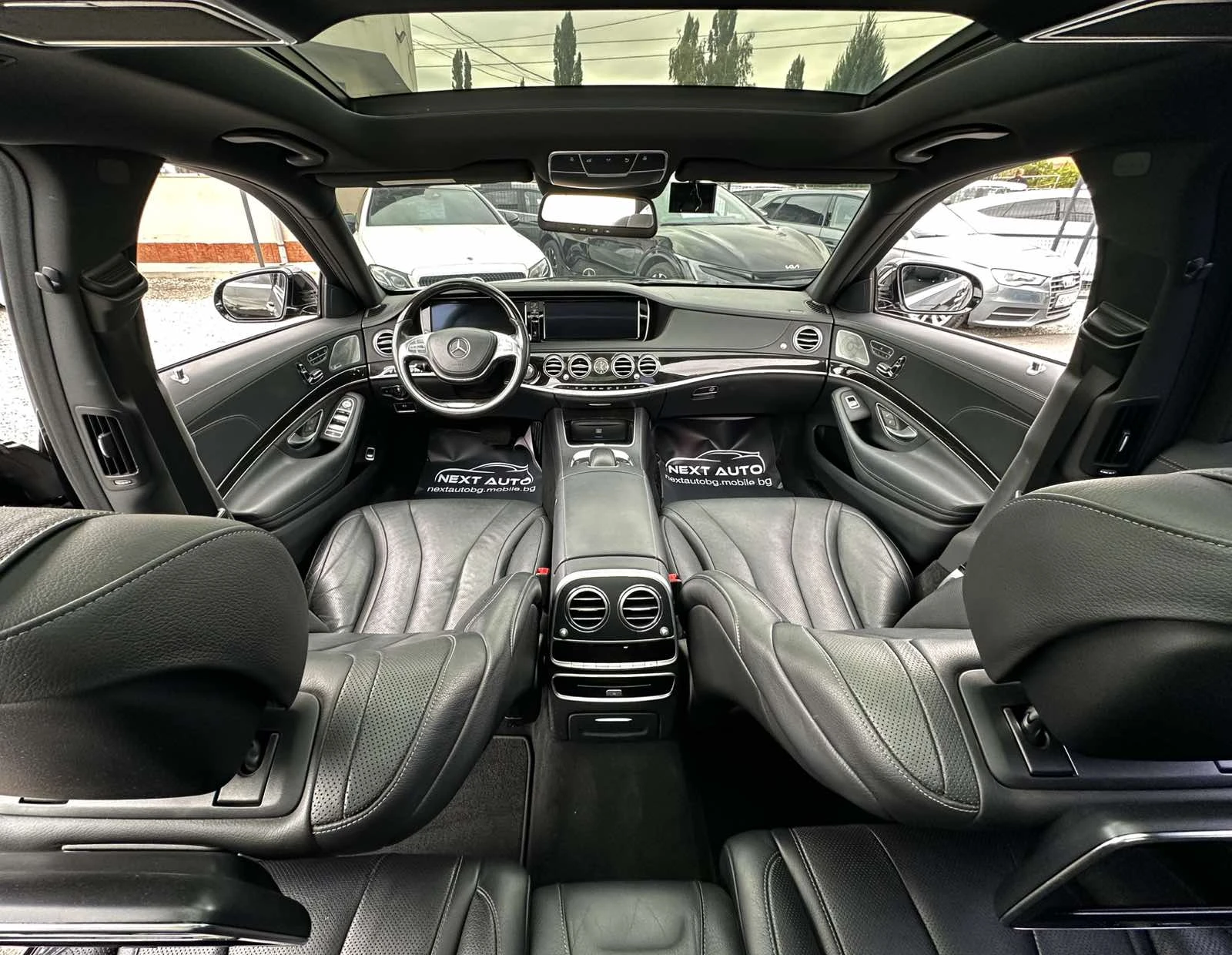 Mercedes-Benz S 350 D 258HP LONG 4MATIC PANO TV BURMESTER 360'CAM, снимка 9 - Автомобили и джипове - 56081186