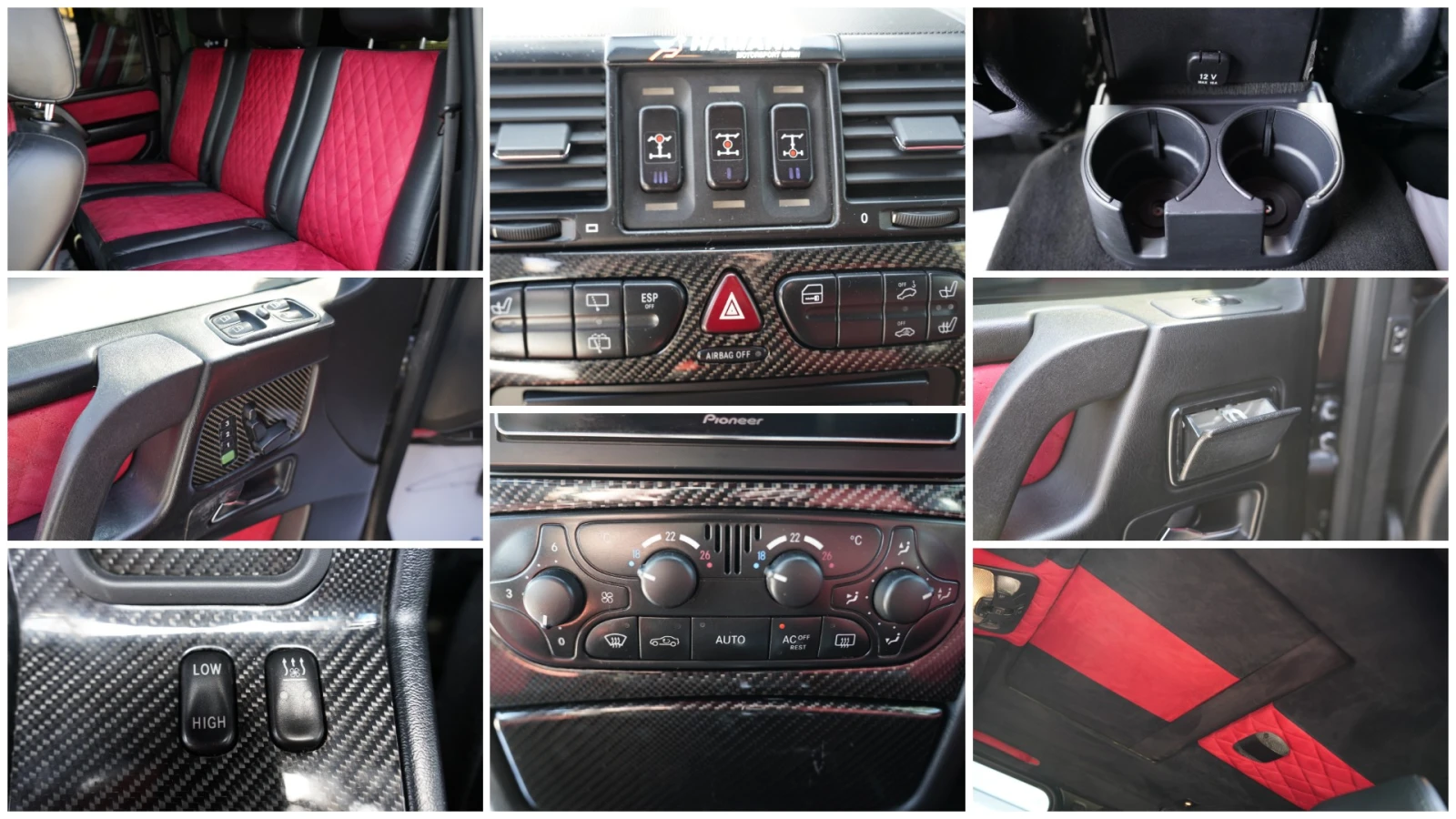 Mercedes-Benz G 55 AMG Designo АВТОМОБИЛА ИМА ДРЕБНИ ЗАБЕЛЕЖКИ, снимка 12 - Автомобили и джипове - 53724451