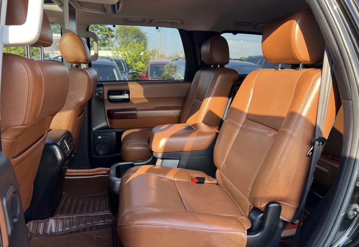 Toyota Sequoia PLATINUM * FACE * 5.7 * AWD * ОРАНЖЕВ САЛОН * , снимка 15 - Автомобили и джипове - 56056792