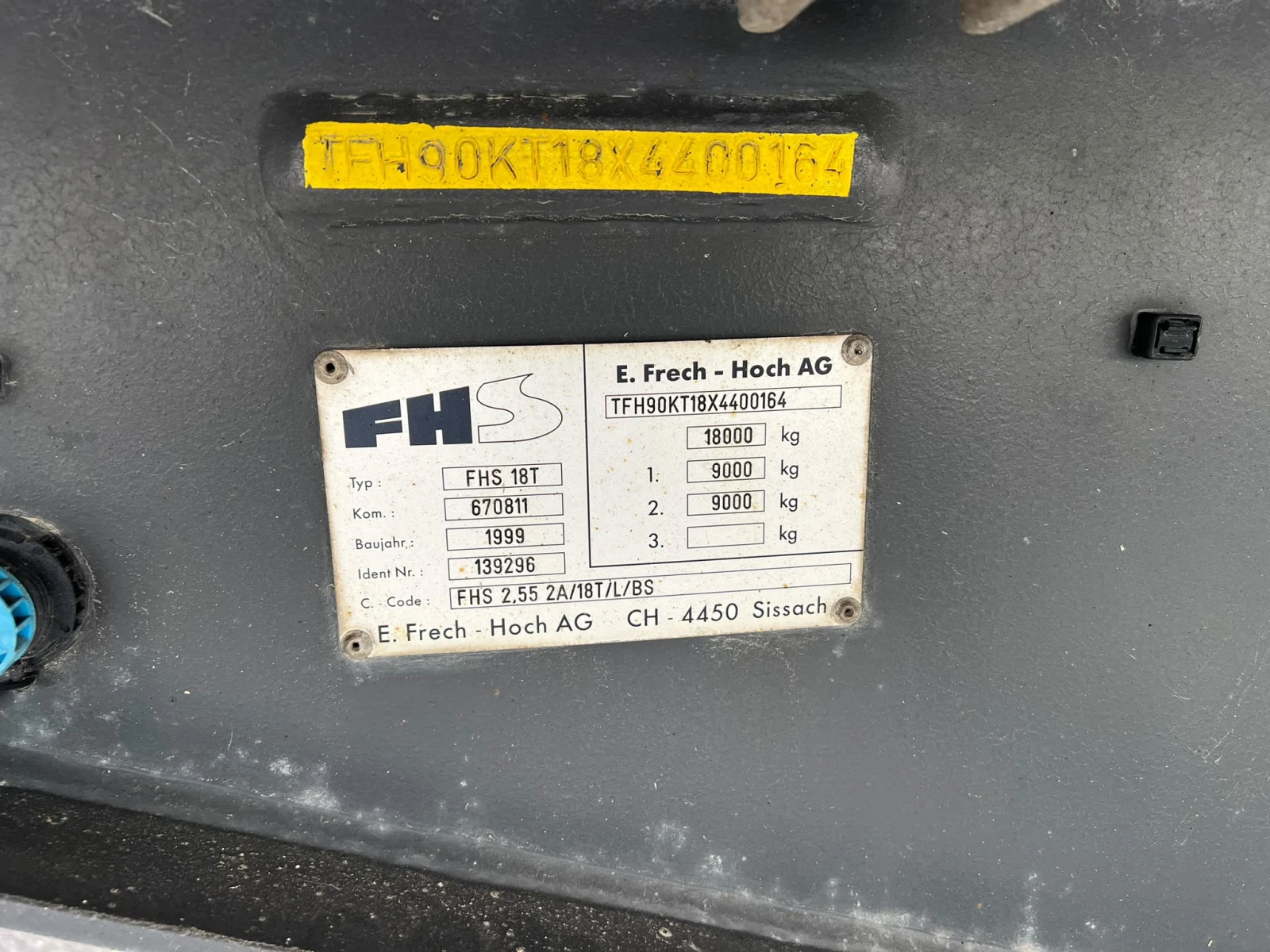 За камион Други Frech-Hoch FHS18T 2.6м, снимка 5 - Ремаркета - 54885898