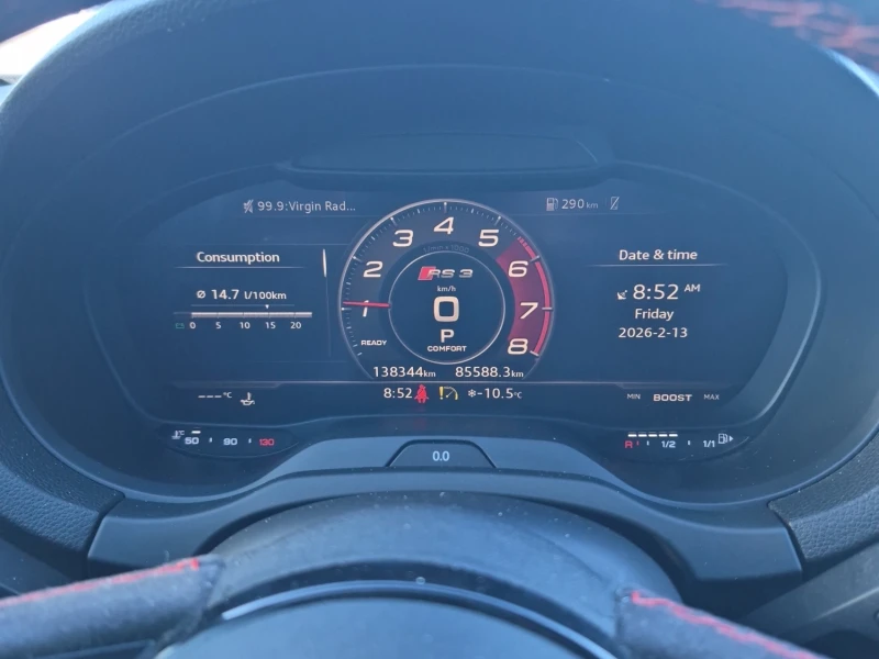 Audi Rs3 Quattro| PANO| CARFAX| Без инциденти!| 2 ключа , снимка 8 - Автомобили и джипове - 53495506