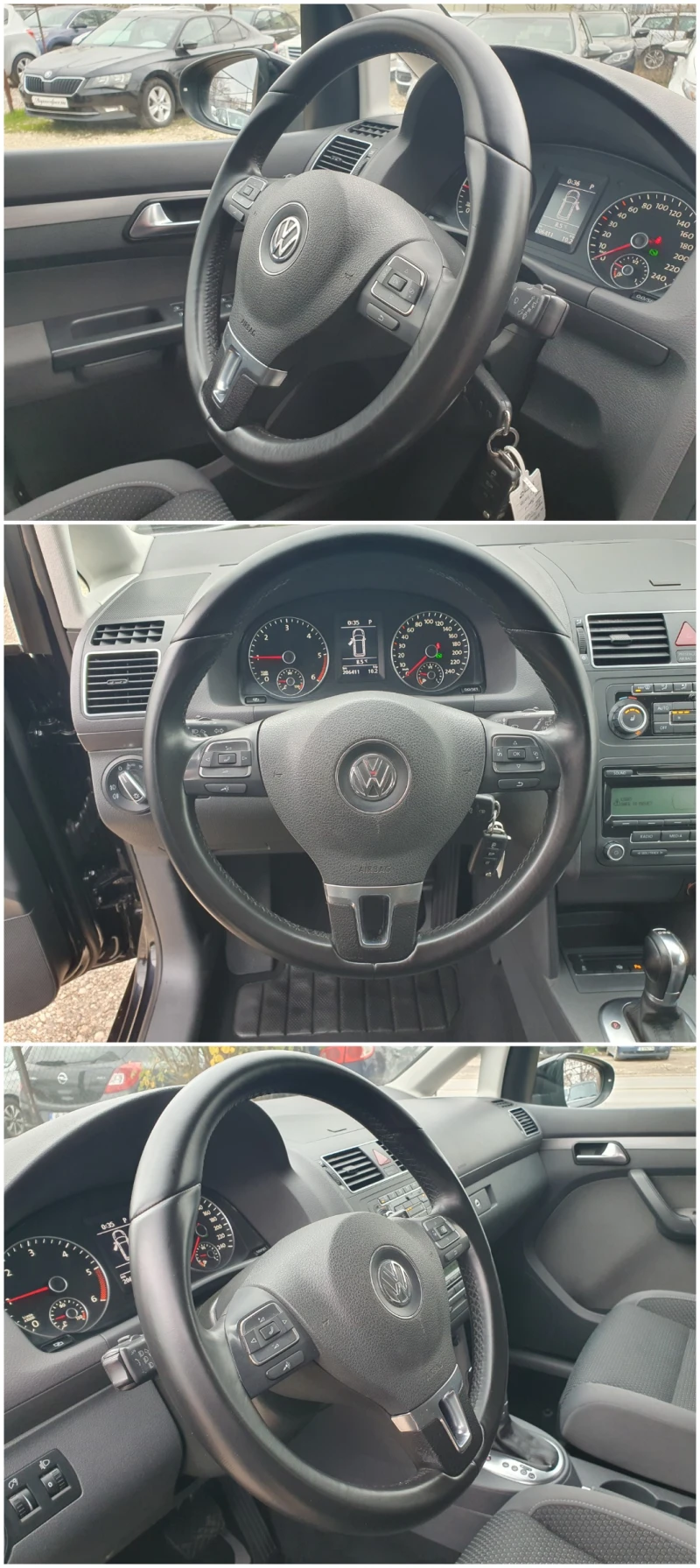 VW Touran 2.0 TDI АВТОМАТИК-6ск. DSG 7 МЕСТА , снимка 10 - Автомобили и джипове - 48697161