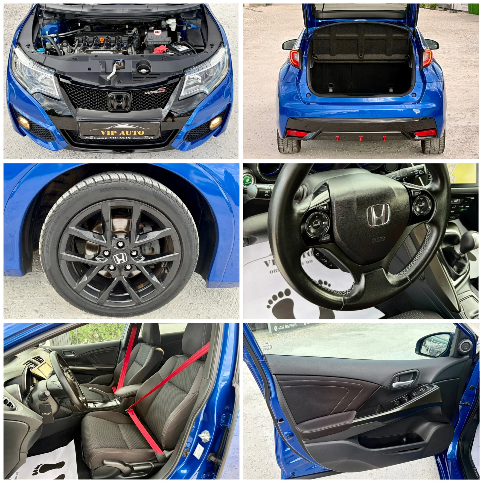 Honda Civic TYPE-S 1.8i-VTEC SPORT NAVI TOP FULL, снимка 16 - Автомобили и джипове - 55743972