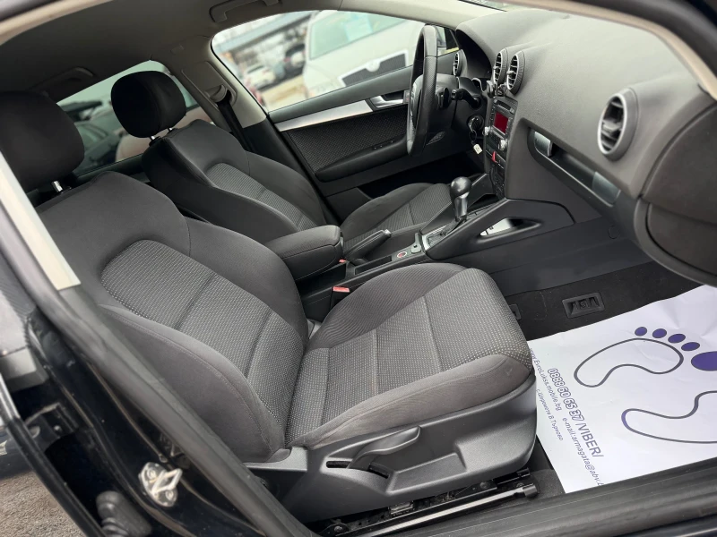 Audi A3 2.0TDI 170кс SportBack АВТОМАТИК-DSG 8-КЛАПАНА , снимка 14 - Автомобили и джипове - 53016552