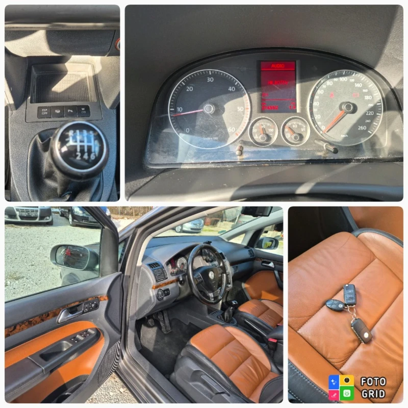 VW Touran CROSS 7местен кожа NAVI, снимка 17 - Автомобили и джипове - 52945107