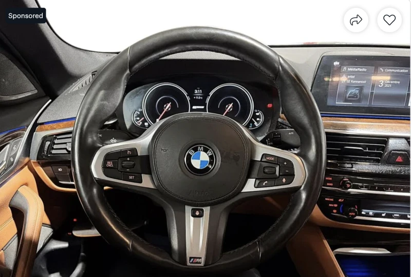 BMW 530E XDRIVE* M* SPORT* ДИГИТАЛНО* ТАБЛО* 360КАМЕРА* , снимка 8 - Автомобили и джипове - 52973077