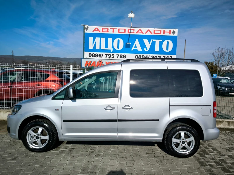 VW Caddy Т.D.i-105k.c.ПЪТНИЧЕСКО, КЛИМА, ЕВРО 5В!, снимка 3 - Автомобили и джипове - 53476908