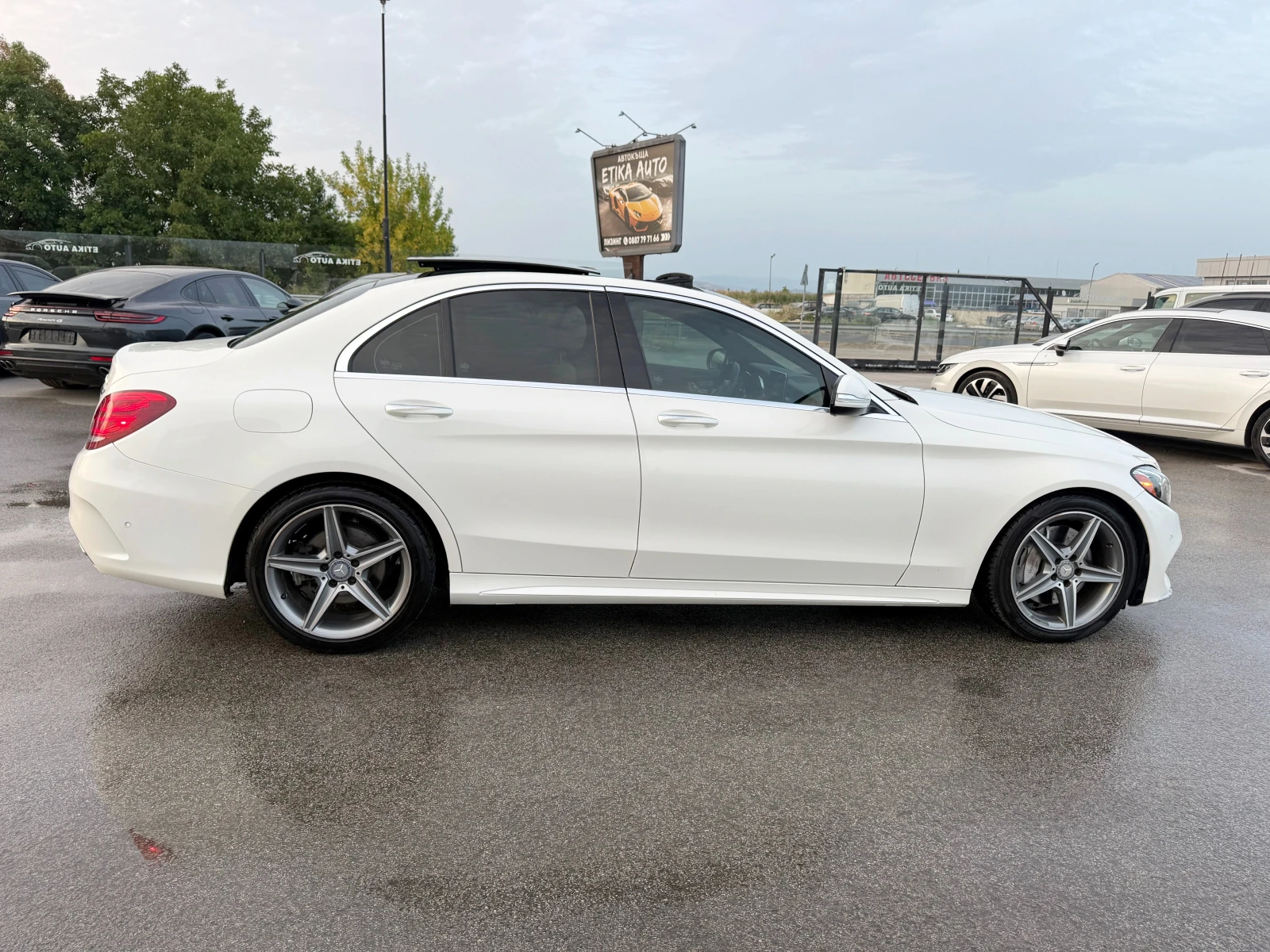 Mercedes-Benz C 400 AMG-4x4-PANORAMA-BURMESTER-KAMERA-SPORT-LED-FULL , снимка 8 - Автомобили и джипове - 55876507