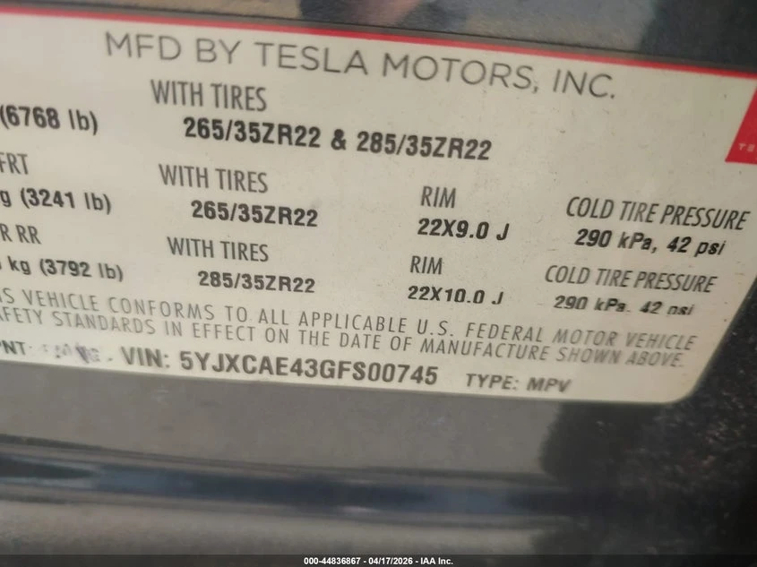 Tesla Model X 60D/P100D/P90D, снимка 9 - Автомобили и джипове - 54906857