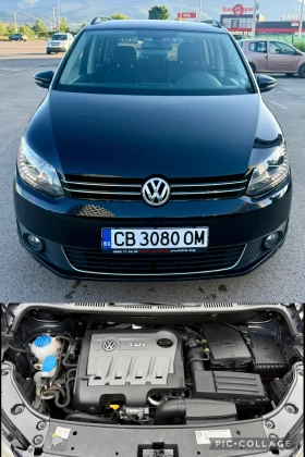 VW Touran 1.6 TDi 6ck Фейслифт LED фарове , снимка 2