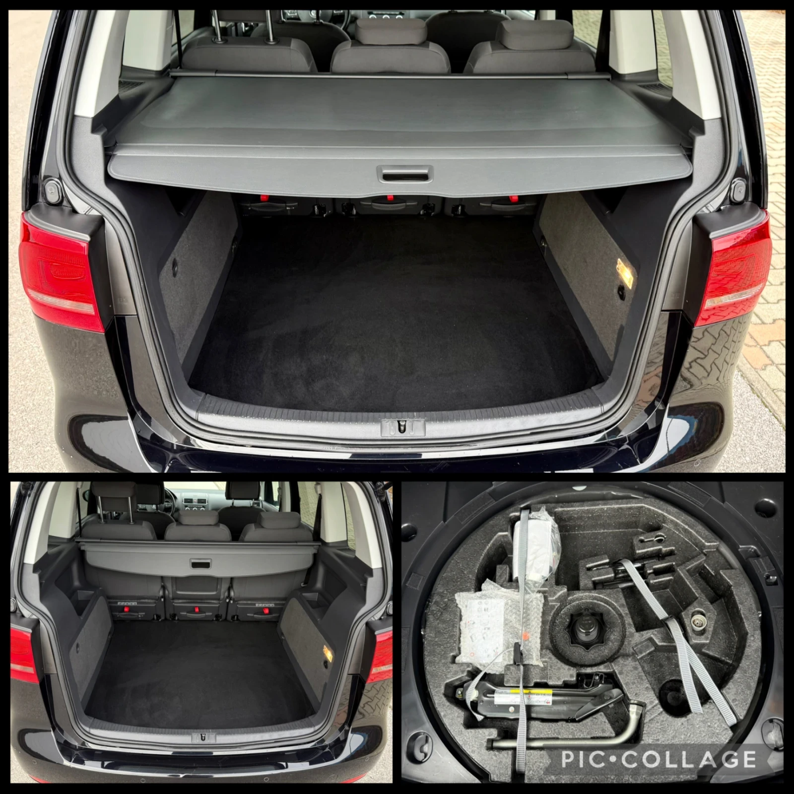 VW Touran 1.6 TDi 6ck Фейслифт LED фарове , снимка 16 - Автомобили и джипове - 54724730