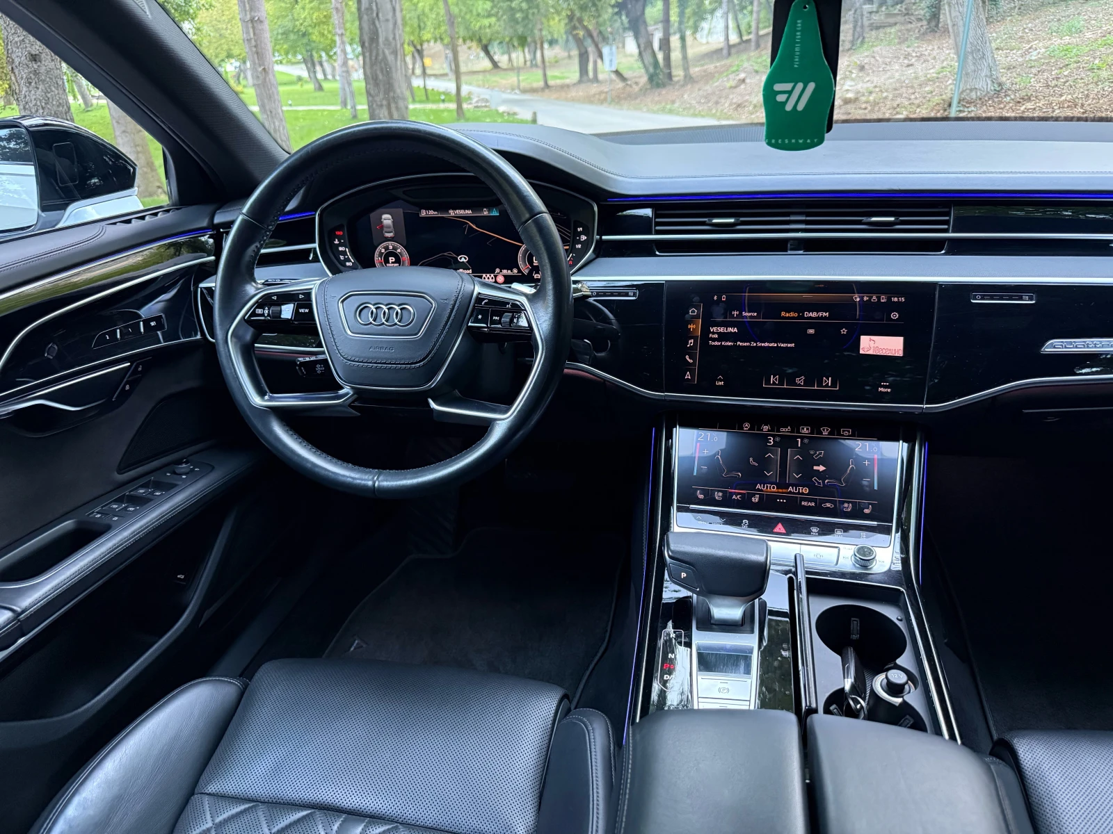 Audi A8 5.0TDI* MATRIX* S-LINE* B&O* PANO* ВАКУМ* ОБДУХВАН, снимка 7 - Автомобили и джипове - 56120816