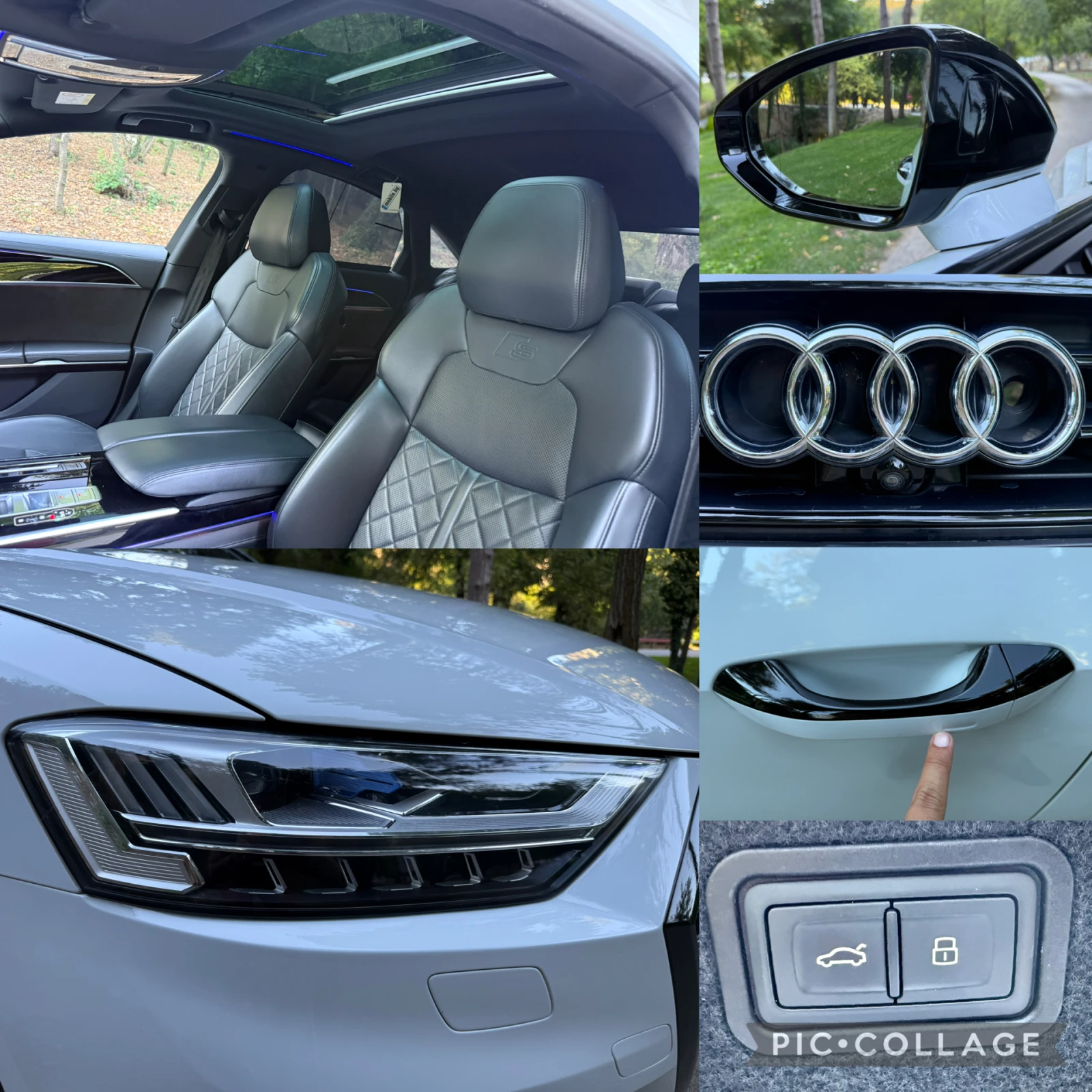 Audi A8 5.0TDI* MATRIX* S-LINE* B&O* PANO* ВАКУМ* ОБДУХВАН, снимка 13 - Автомобили и джипове - 56120816