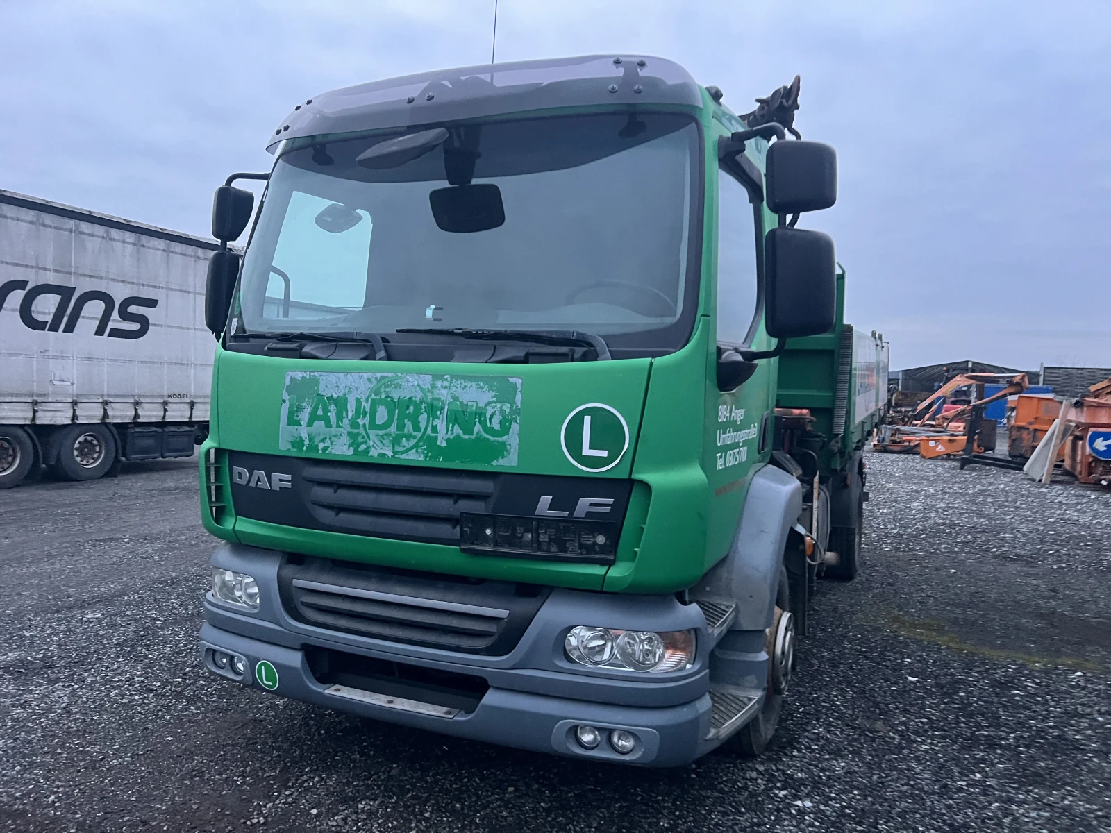 Daf CF 6х4, Самосвал с Кран, Внос, ,  - изображение 4