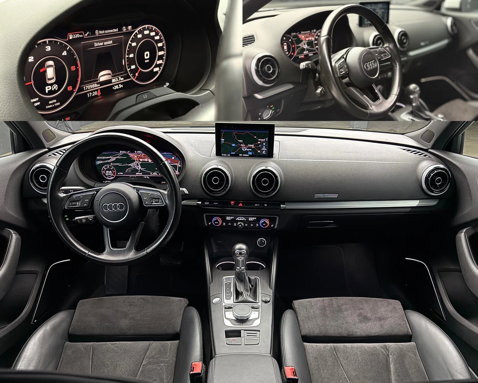 Audi A3 S-line B&O Led Distronic Virtual Keyless Cam - изображение 7