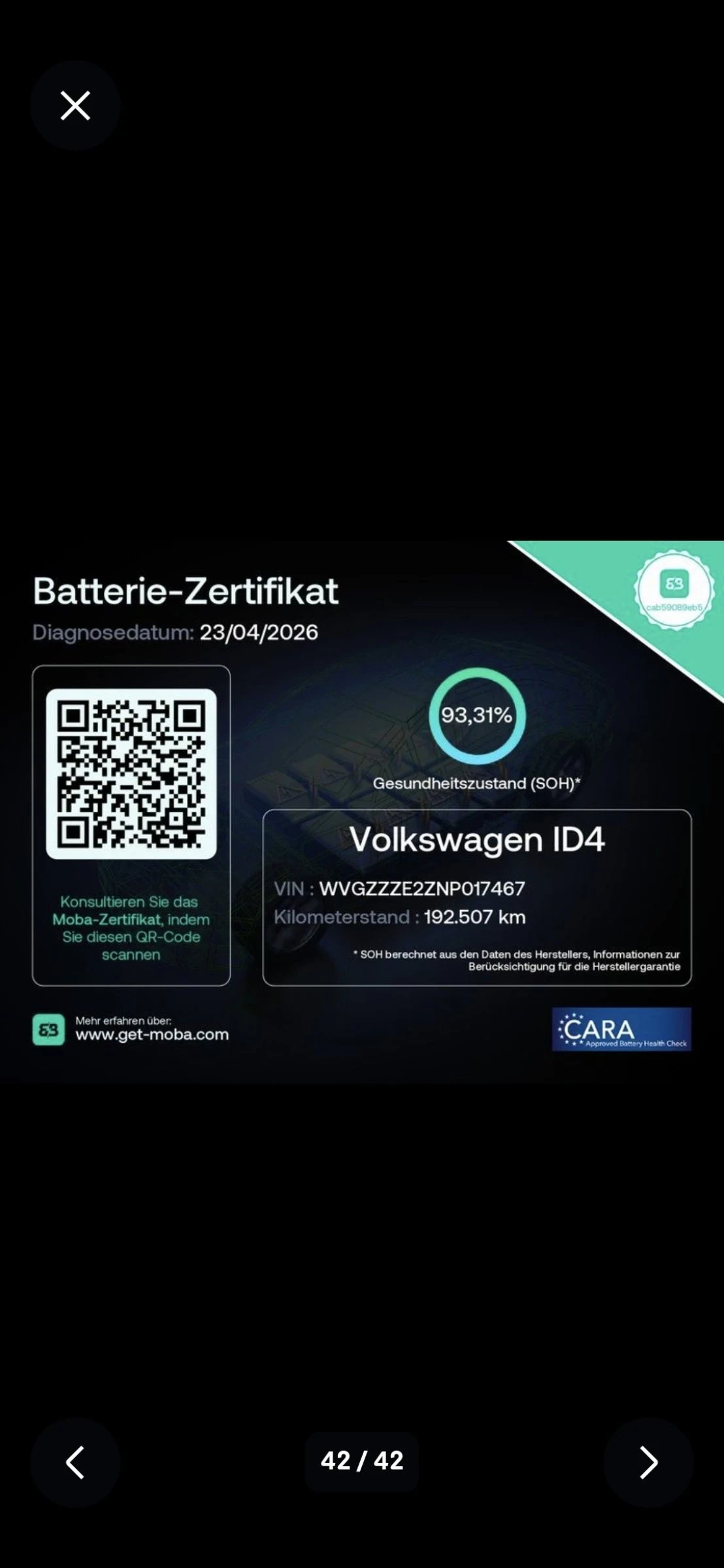 VW ID.4 82 Kw/h PRO, SOH 93, 3% Матрикс, Масаж, Дистроник, снимка 17 - Автомобили и джипове - 54634870