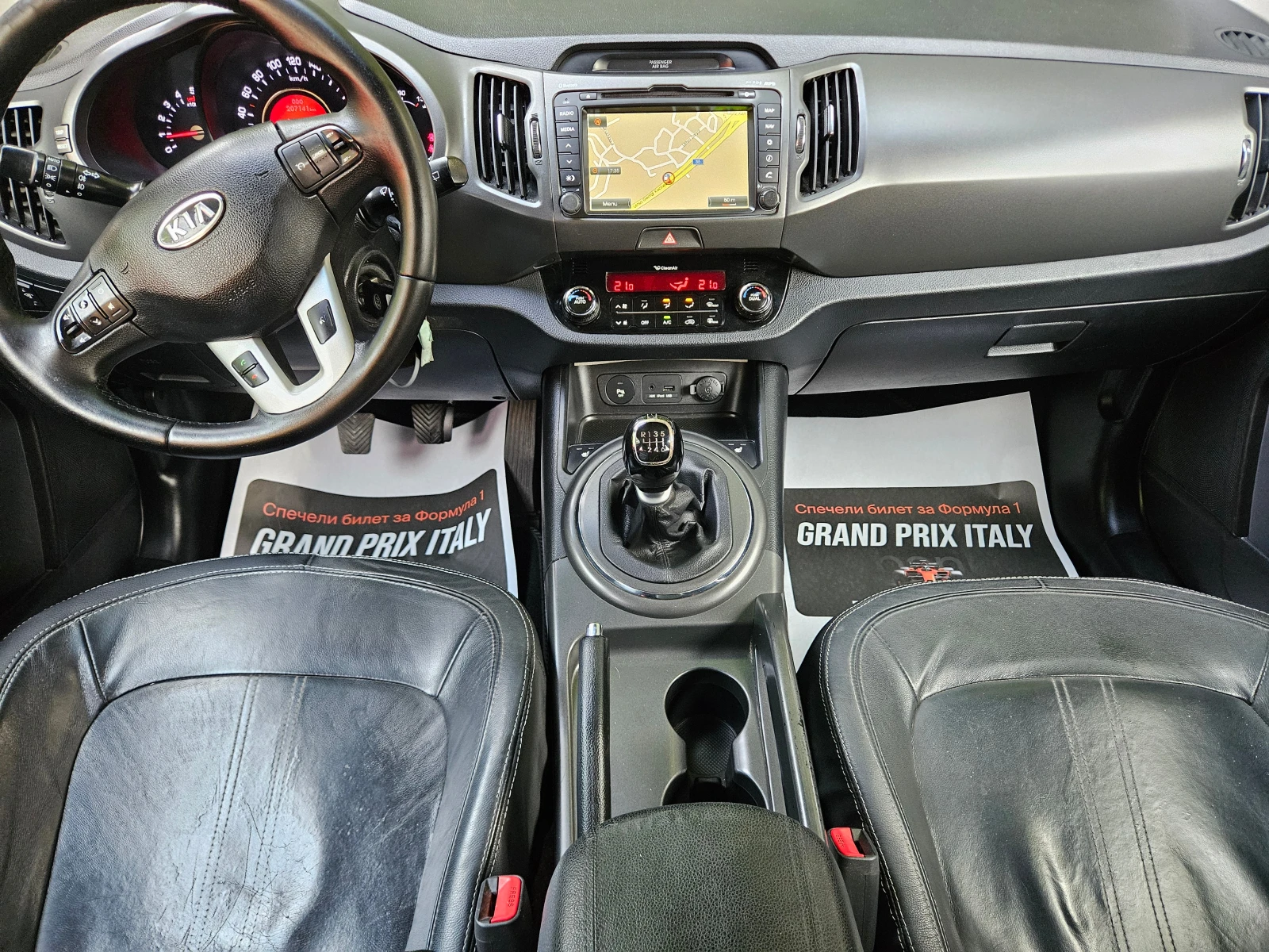 Kia Sportage 1.7, 116к.с., евро 5а, кожa, navi!, снимка 13 - Автомобили и джипове - 55409867